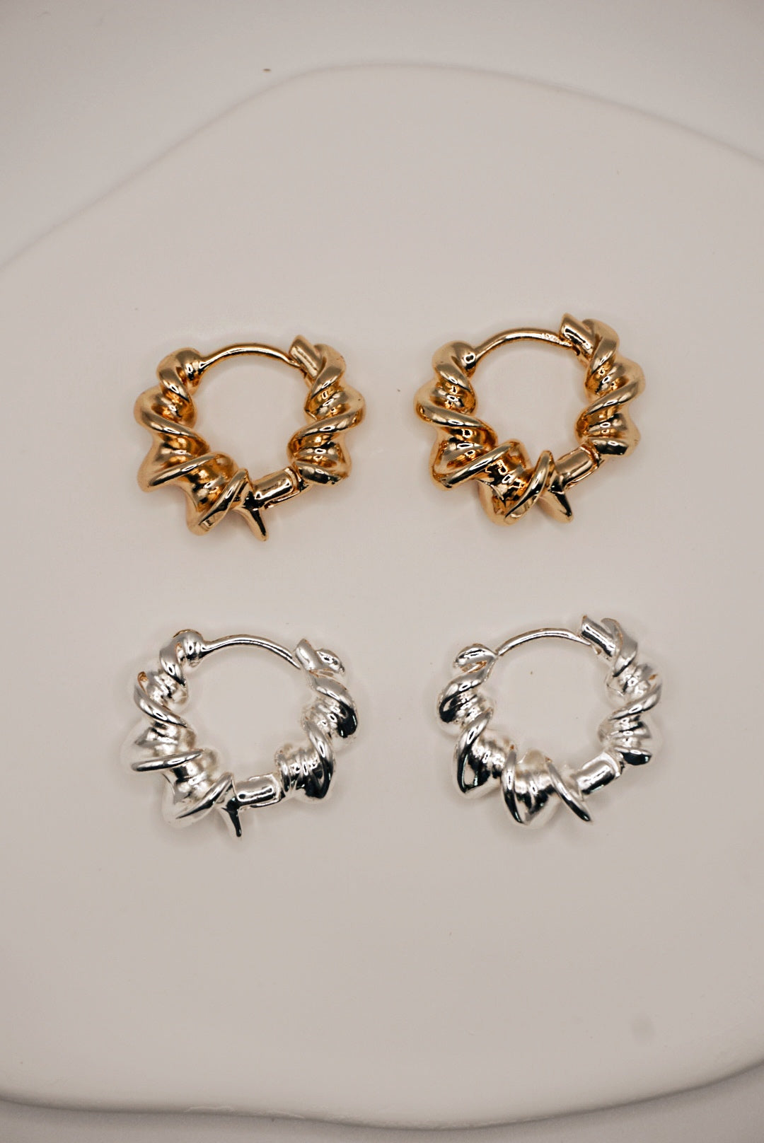 Carlota Twisted Hoops Earrings